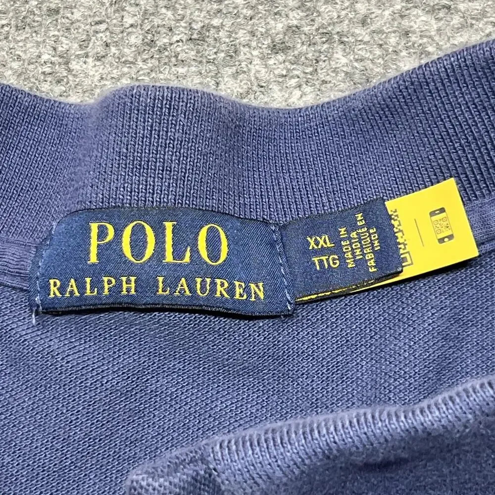 Polo Ralph Lauren Polo Shirt Mens 2XL Blue Multicolor Stripe Short Sleeve Pony